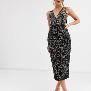 ASOS Embellished Plunge Dress (6)